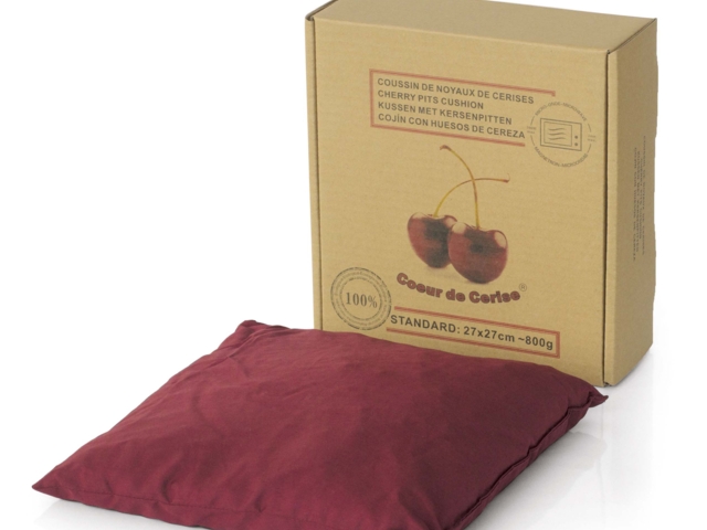 Coussin coeur de cerise